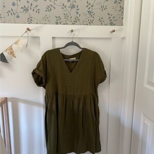 Universal Thread Olive Linen Dress